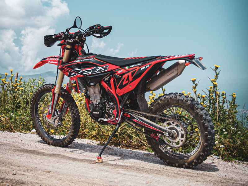 Beta 480 RR Enduro Bike With Red & Black AS3 Hard Parts