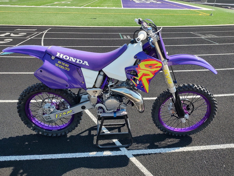 1995 Honda CR 125 R In "Berkshire High School" Purple