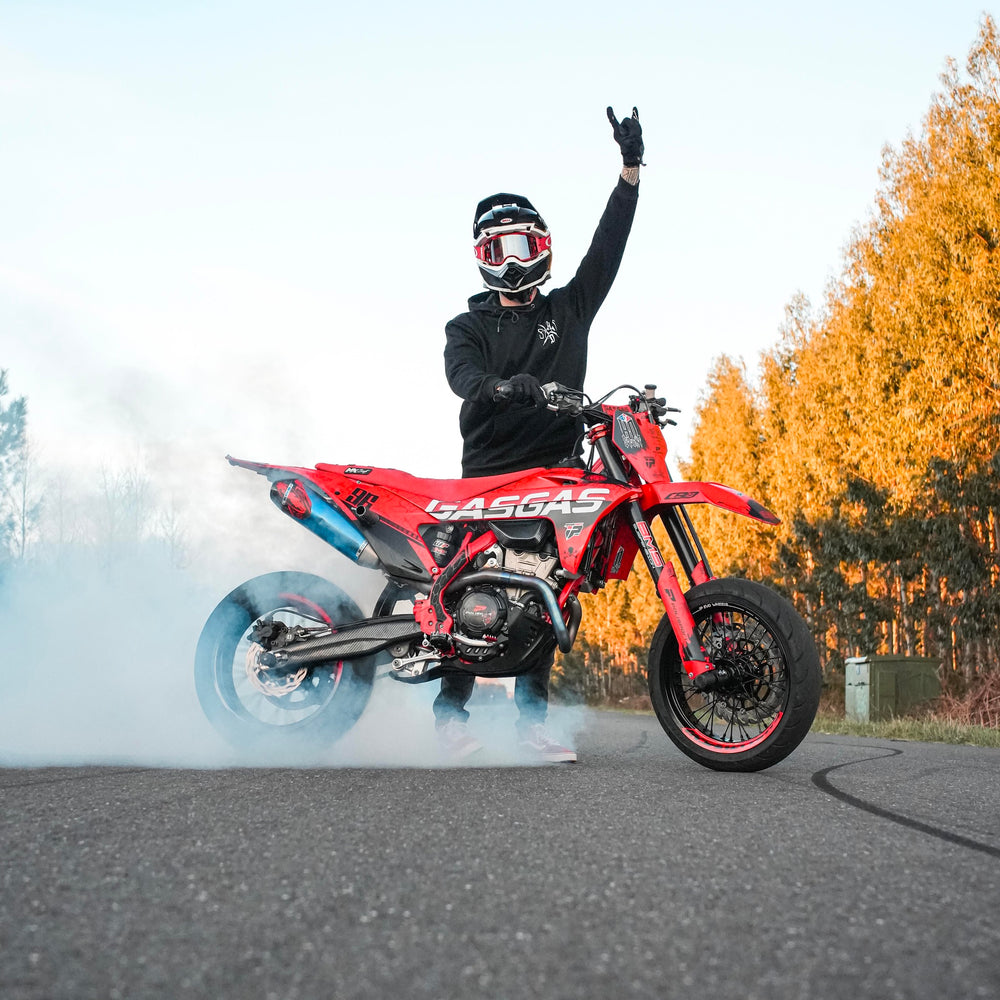 T-Shirt Supermoto Supermotard Enduro Moto Cross - Idéal Pour Fans De Moto Et Offroad