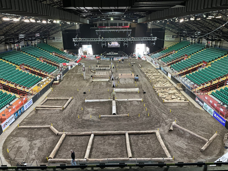 How an FIM SuperEnduro track is constructed