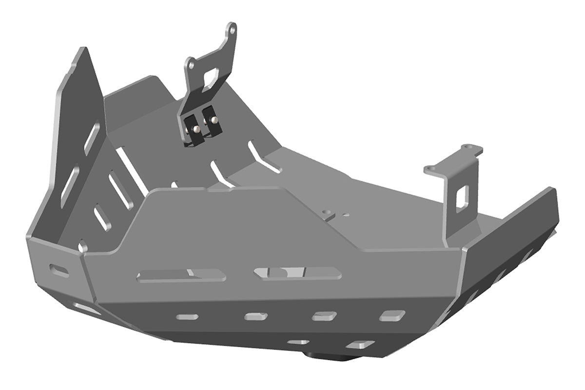 Aluminum Skid Plate Splash Guard For Yamaha TW200 1987-2024 – Engine Guard, Oxidation Finish 3 thumbnail image