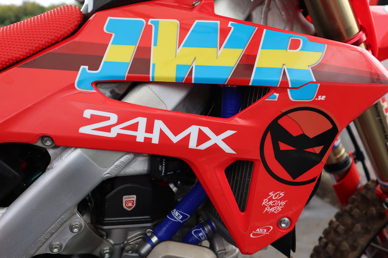 Pro Factory Red Silicone Radiator Hose Kit For Honda CRF450R / CRF450RX 2017-2018