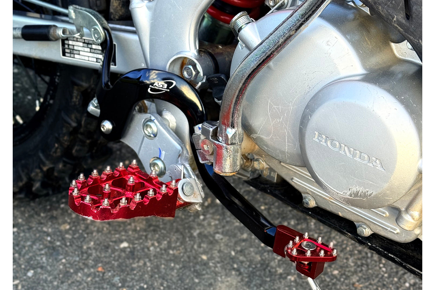 brake pedal kicks back Honda CRF125F & CRF125FB Forged Rear Brake Pedal