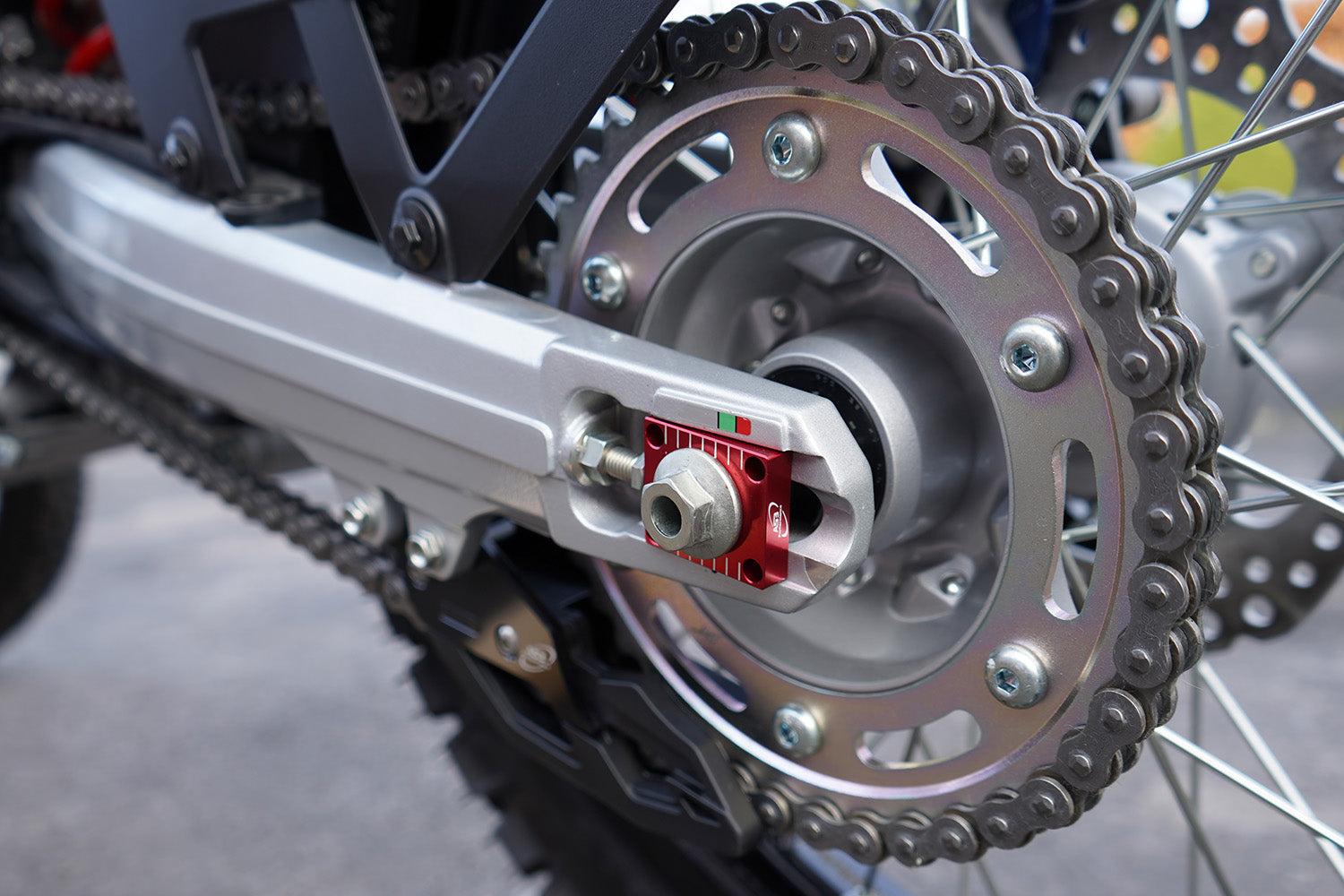 AS3 AXLE BLOCKS RED | HONDA CRF250L 2012-2020 CRF300L 2021-2024