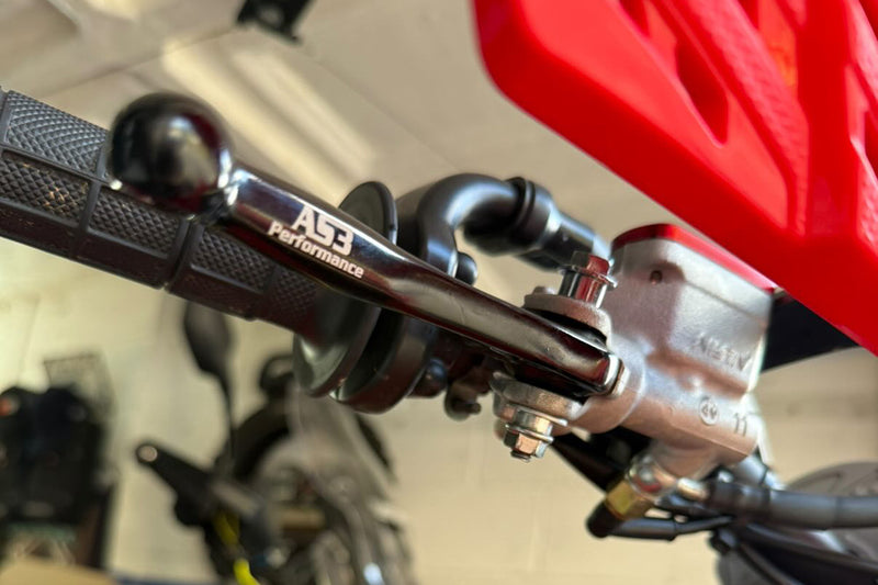 thumbnail image 2 of ASV F3 Front Brake & Clutch Perch Levers – Standard, Red For Honda CRF 250R / 250RX 2 of 6