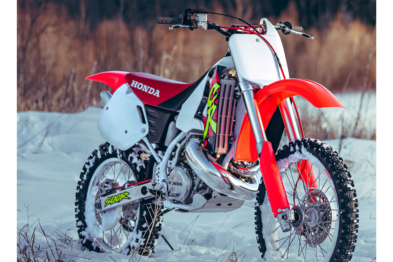 For Honda CR 125R 250R 500R 1987-2001 2X Rear Brake Line Hose - Foto 2