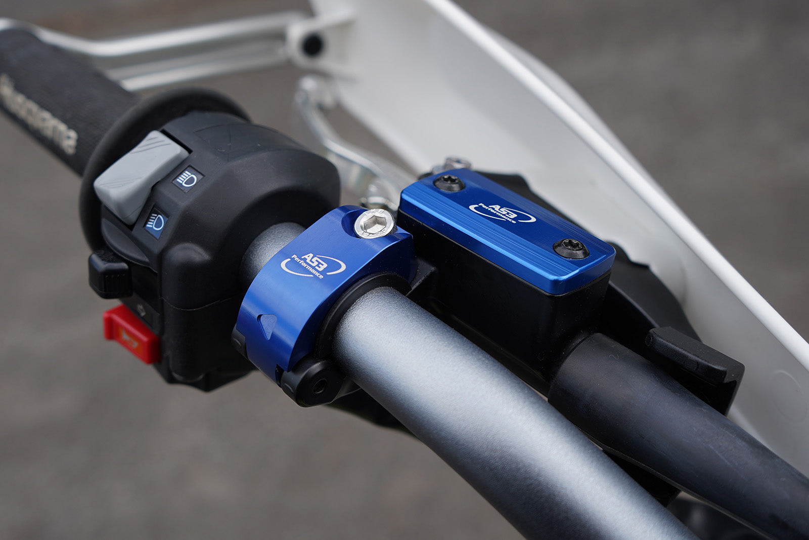 ホンダC250R カバー類ブルー 3点セット AS3 CLUTCH RESERVOIR COVER BLUE | HUSQVARNA 701 ENDURO SM 2016-2023