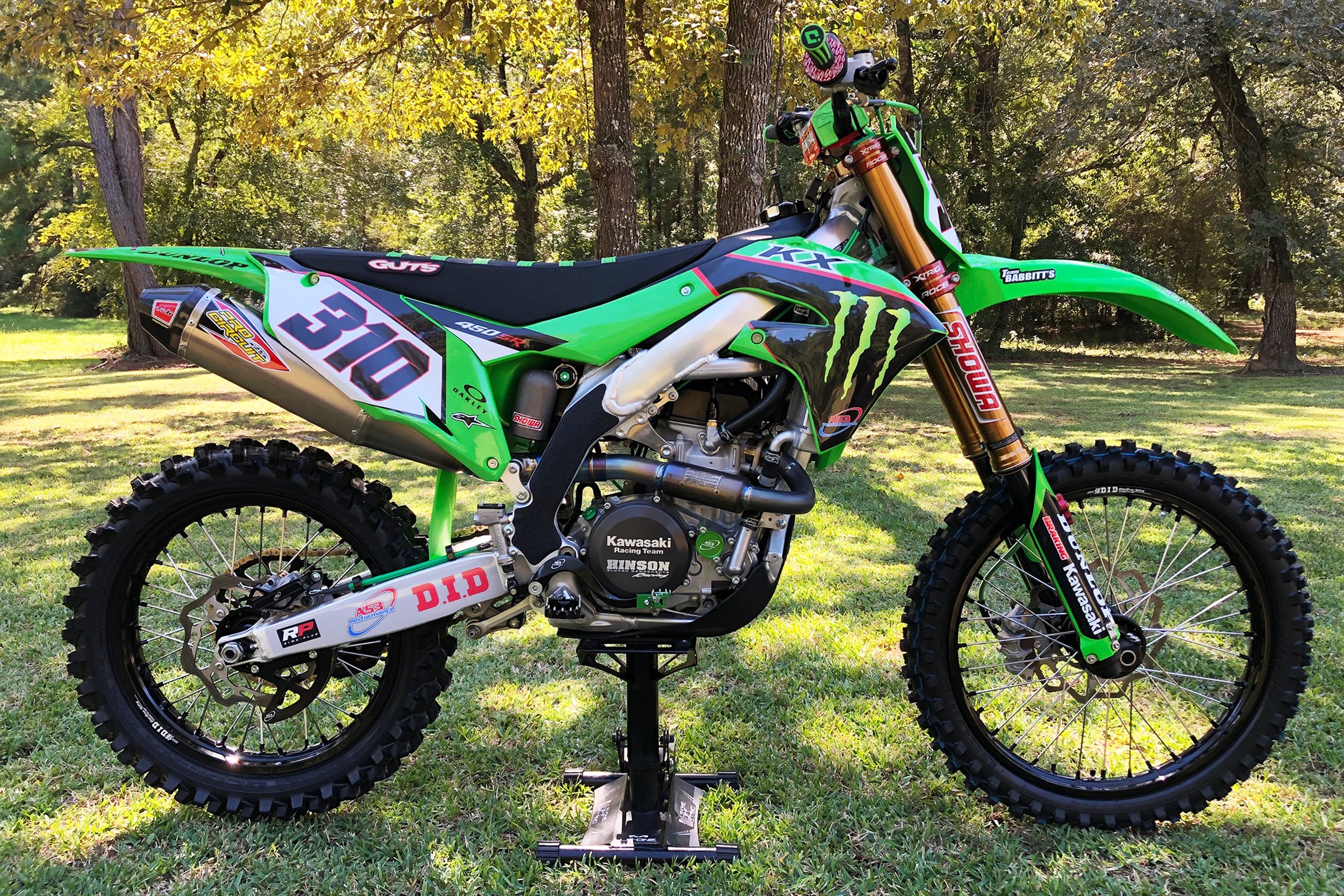 AS3 REAR BRAKE HOSE GREEN | KAWASAKI KX 250 2019-2024 KX 450 2019-2023