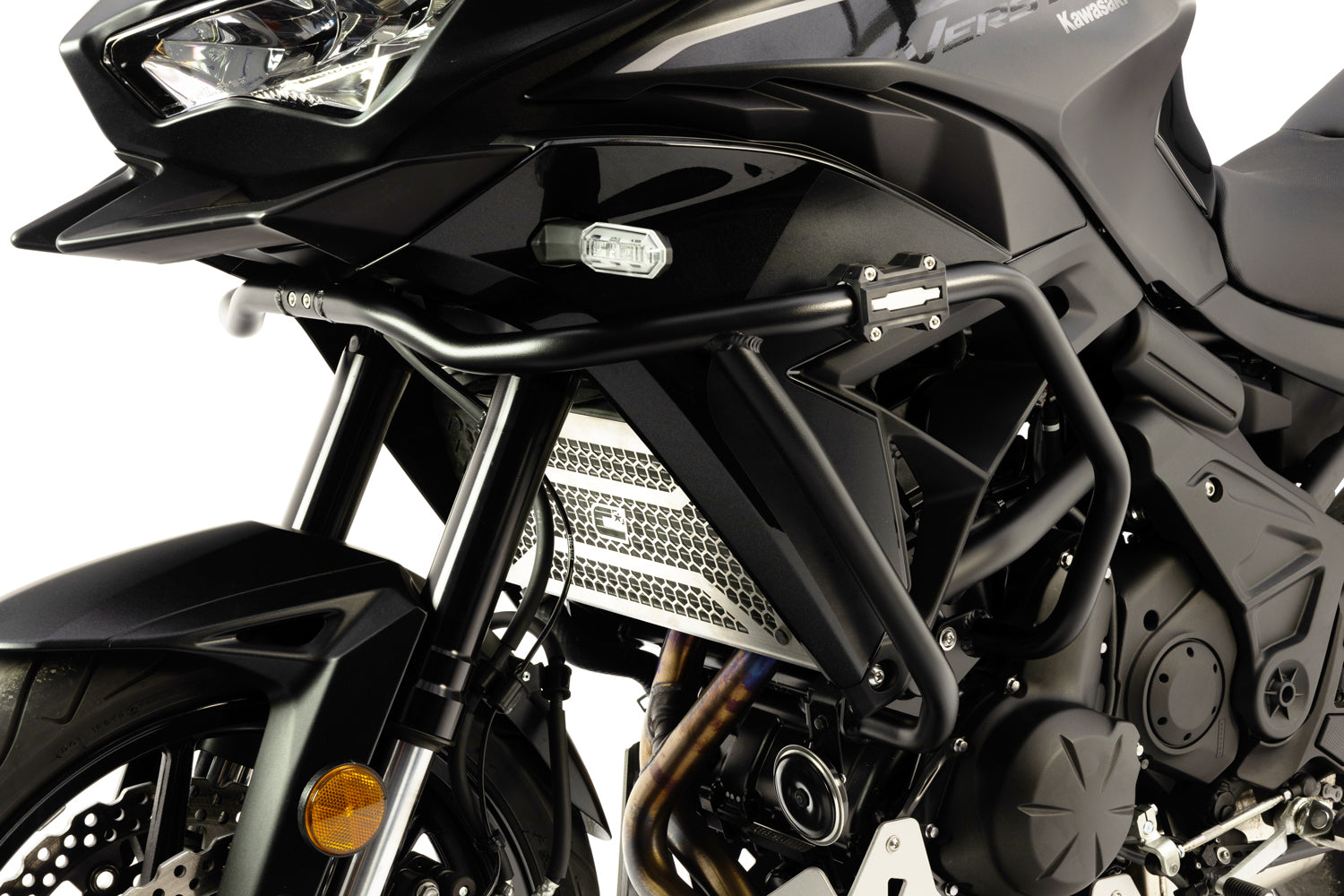 AS3 CRASH BARS GUARDS BLACK | KAWASAKI KLE 650 VERSYS 2022-2024