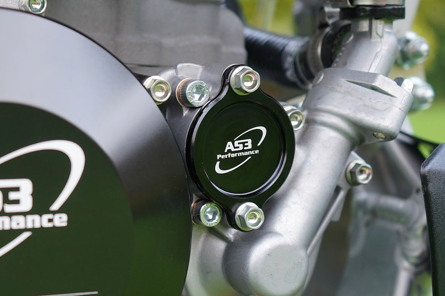 KAWASAKI KX 250 F 2004-2020 AS3 OIL FILTER CAP COVER BLACK