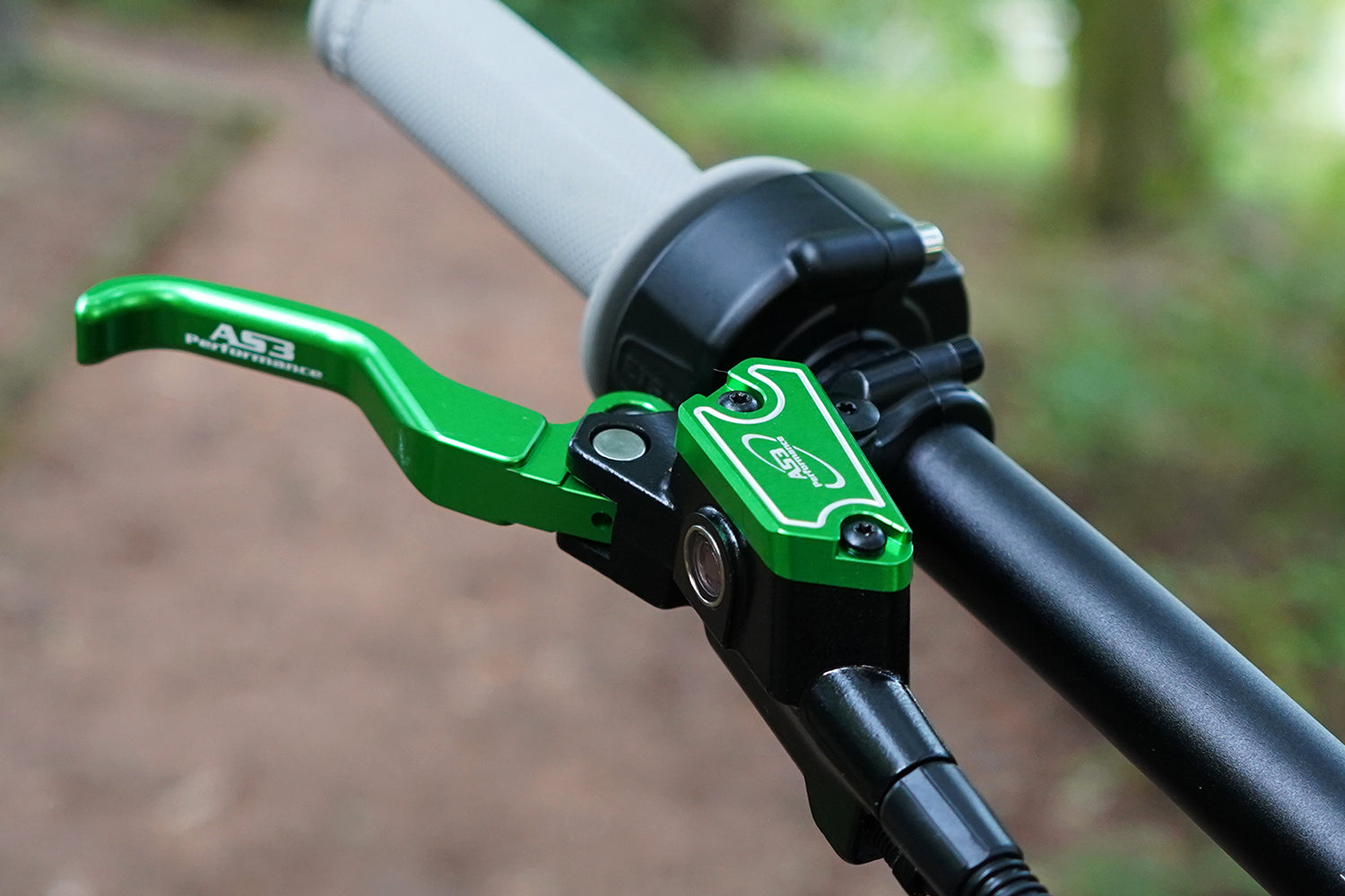 AS3 FRONT AND REAR BRAKE LEVERS GREEN | SUR-RON LIGHT BEE 2018-2024