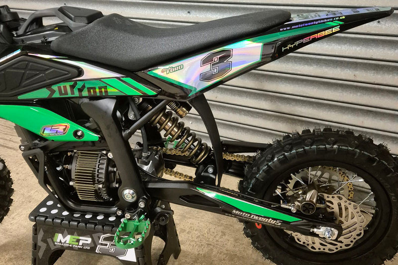 AS3 WIDE FOOT PEGS GREEN | SUR-RON LIGHT BEE 2018-2024