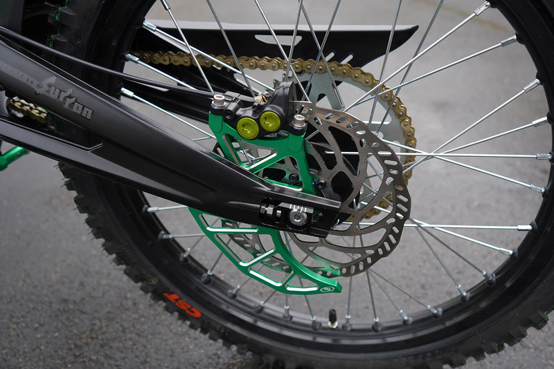 As Rear AS3 REAR BRAKE DISC GUARD GREEN | SUR-RON LIGHT BEE 2018-2024
