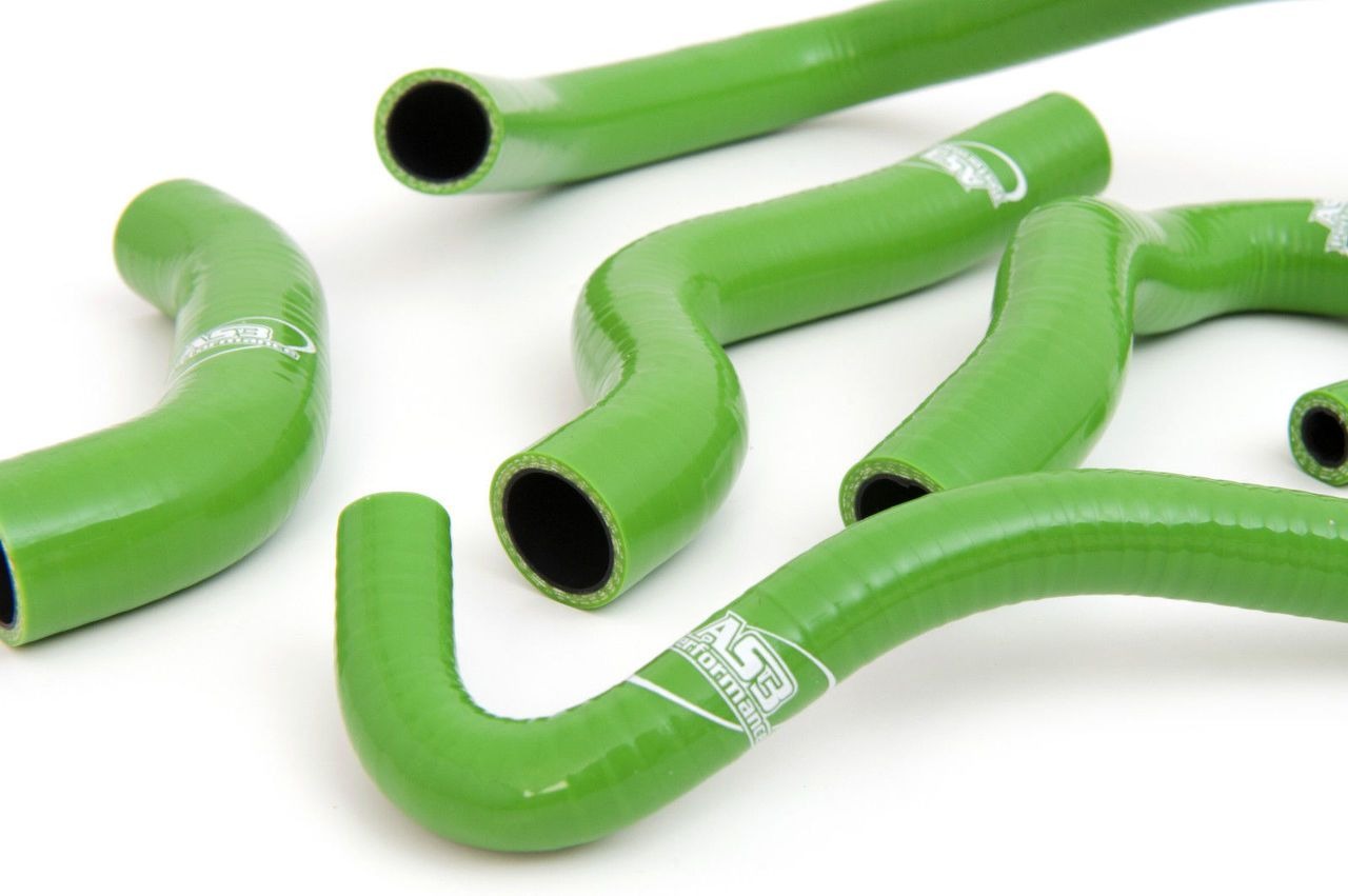ヘビ　蛇　スクイーズ　77nieniediy AS3 SILICONE RADIATOR HOSES GREEN | KAWASAKI ZX6R 2007-2008
