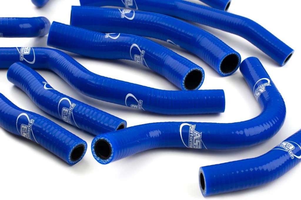 AS3 SILICONE RADIATOR HOSES BLUE | HONDA XL 600 V TRANSALP 1987-1993