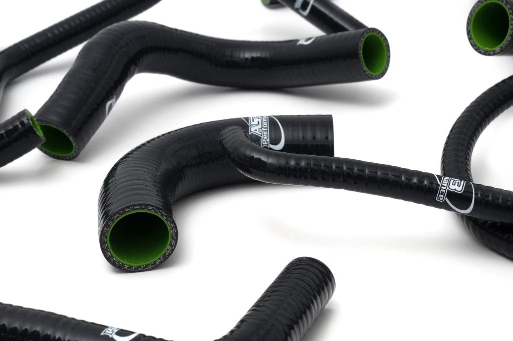 AS3 SILICONE RADIATOR HOSES BLACK | KAWASAKI ZX12R 2000-2006