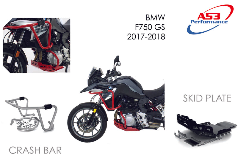 BMW F 750 GS 2017 2018 850 2018 AS3 Performance Aluminium Skid Plate Sump Bash Guard AS3