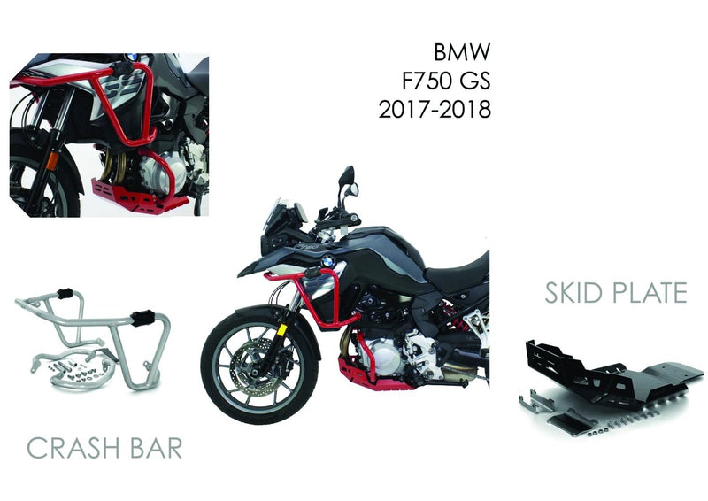 AS3 CRASH BARS GUARDS | BMW F750 GS 2016-2022 F850 GS 2016-2022