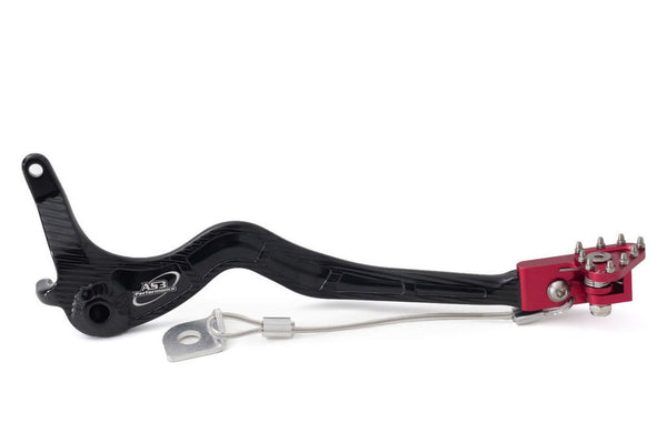 AS3 Performance Bremspedal / Schalthebel Hinten Für Honda CRF 250 R (2004-2009) – Rot