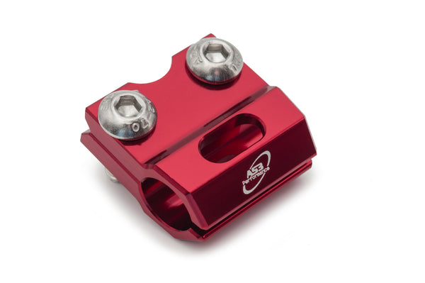 AS3 FRONT BRAKE LINE CLAMP RED | HONDA CR 125 250 90-03 CRF150R 07-25
