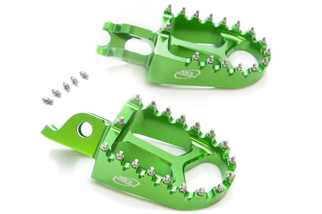 Juego De Estribos (reposapiés) De Aluminio CNC Para Motos Kawasaki KX250F, KX450F, KLX450 - Varios Colores