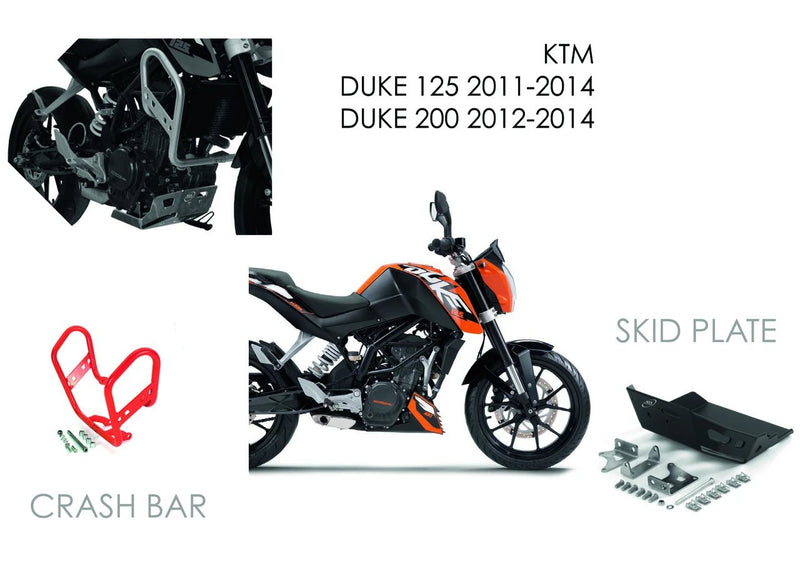 KTM 125 DUKE 2011 2016 200 DUKE 2012 2017 AS3 PERFORMANCE CRASH