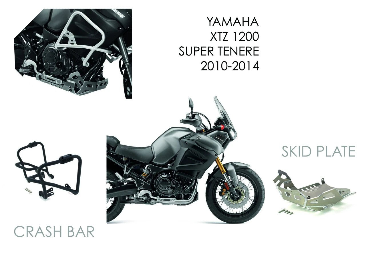 [G11122]ジョー・バー・チーム　ヤマハ 125 AS3 AS3 CRASH BARS GUARDS BLACK | YAMAHA XT 1200 Z SUPER TENERE 2010-2014