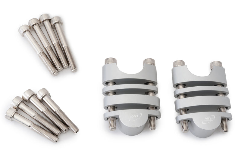 Handlebar Riser for 28.6mm Bars Silver Handlebar Riser for 28.6mm Bars Silver